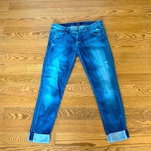 Hudson Cropped Distressed Jeans 🇬🇧